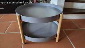 1 Coutchtisch rund grau