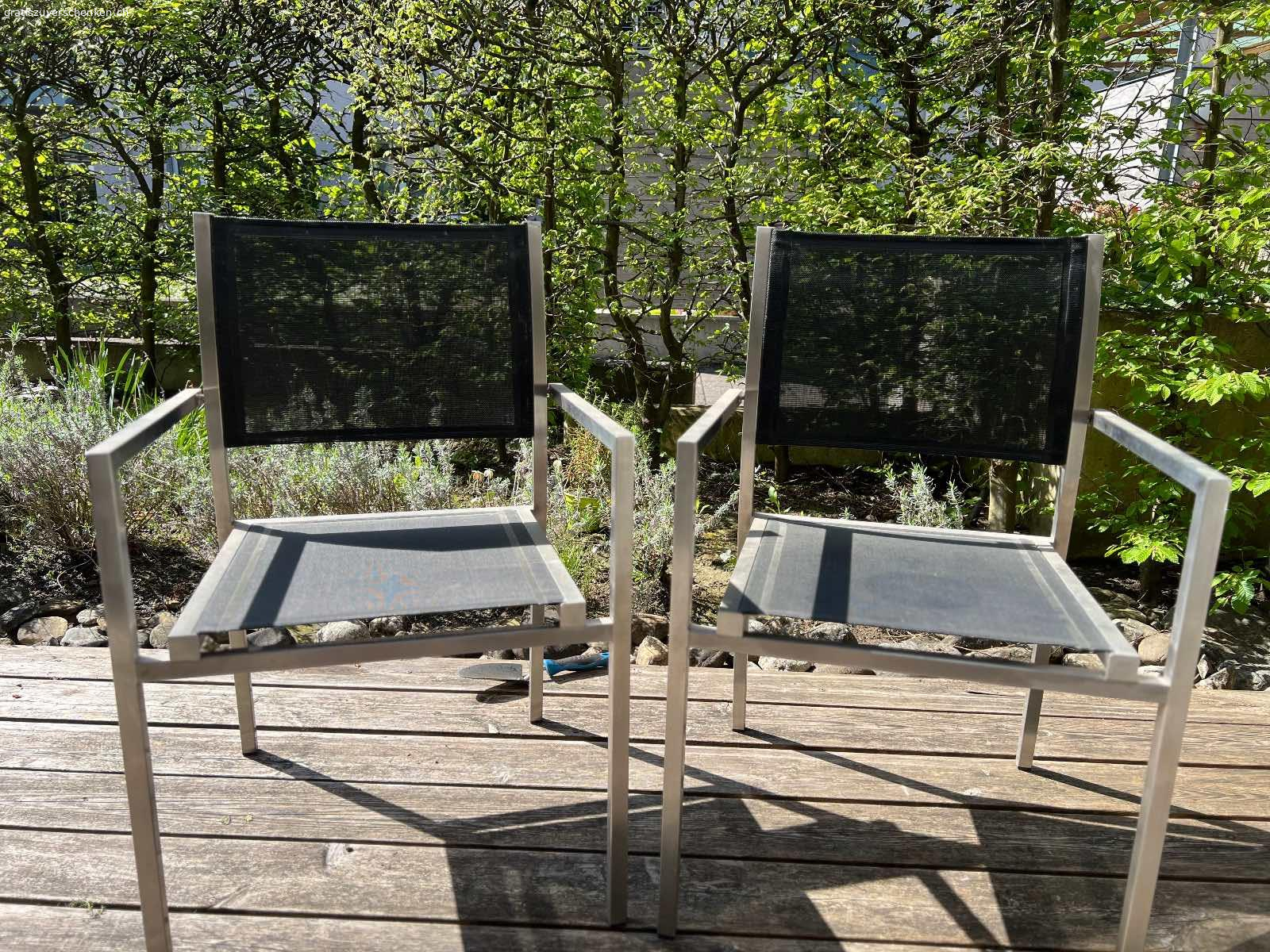 2 Garten Stühle. 2 Gartenstühle zu verschenken. Abholen in Frauenfeld.