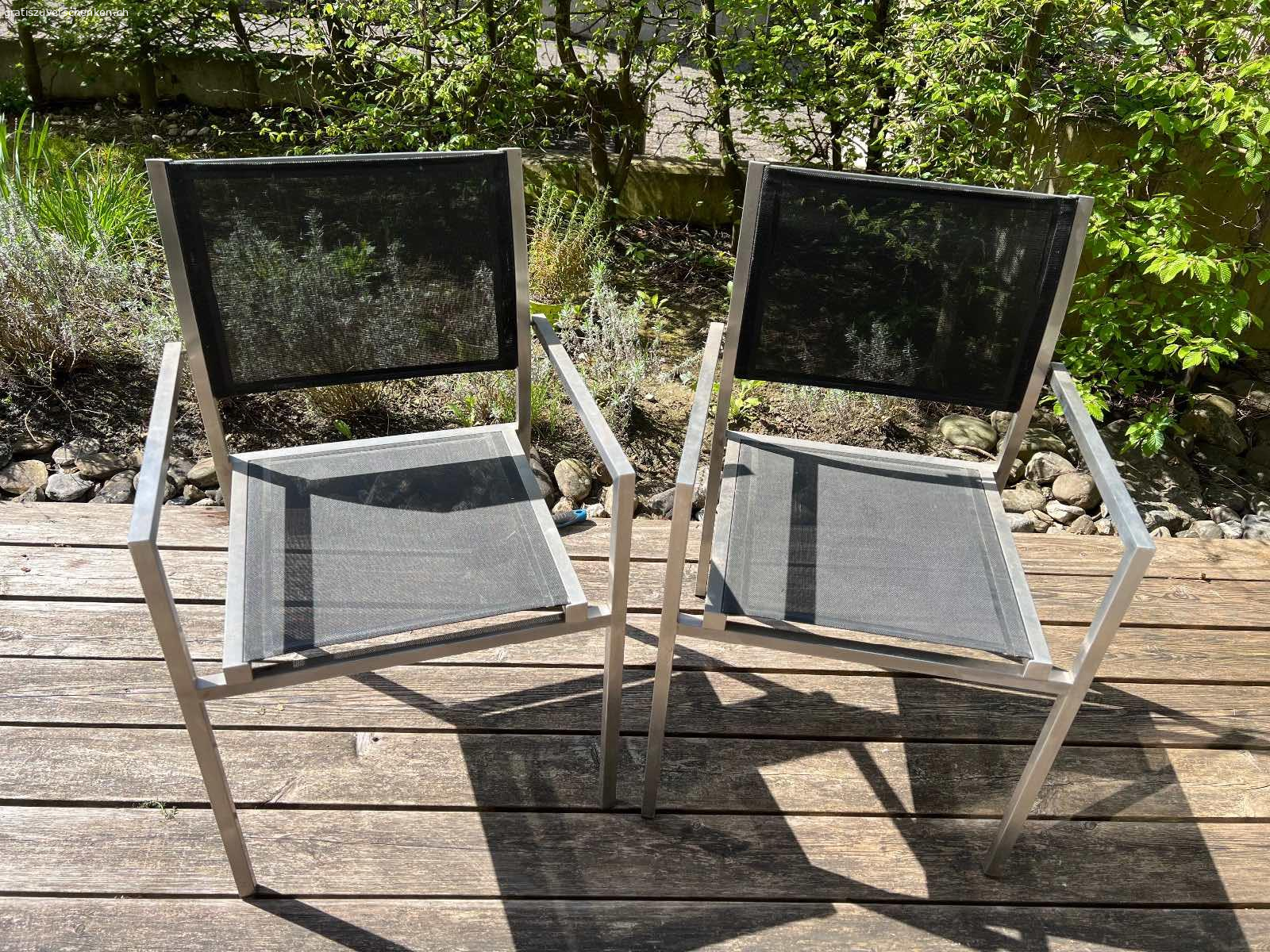 2 Garten Stühle. 2 Gartenstühle zu verschenken. Abholen in Frauenfeld.