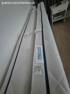 2 sehr gut gehaltene Matratzen 2000x900. 2 sehr gut gehaltene Matratzen mit Hülle.
MASS  2000x900
Weisen nur kleine Gebrauchsspuren, jedoch sind Hüllen waschbar.
WICHTIG: Geht nur als Paar weg.