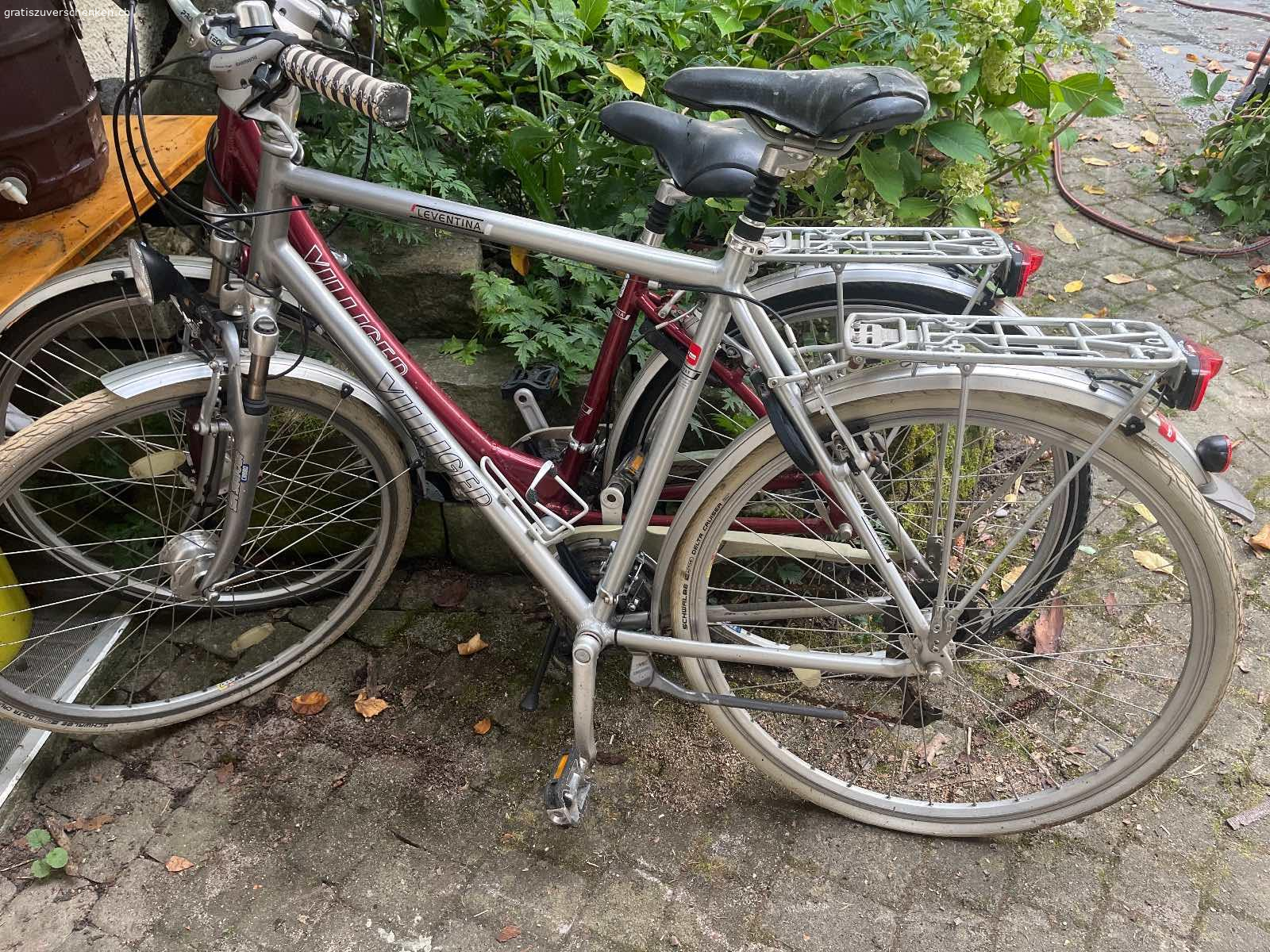 2 Villiger Velos. 2 ältere Villiger Velos zum Aufbereiten.  Diverse Teile (Reifen etc. ) müssen wahrscheinlich ersetzt werden. 

Bitte schnellstmöglich abholen ?