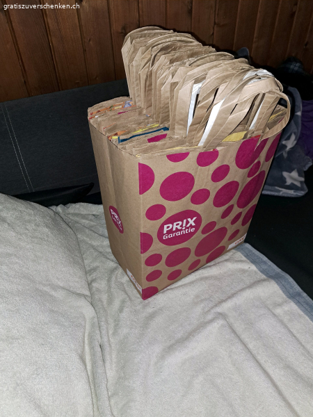 25 Papiertaschen zu verschenken