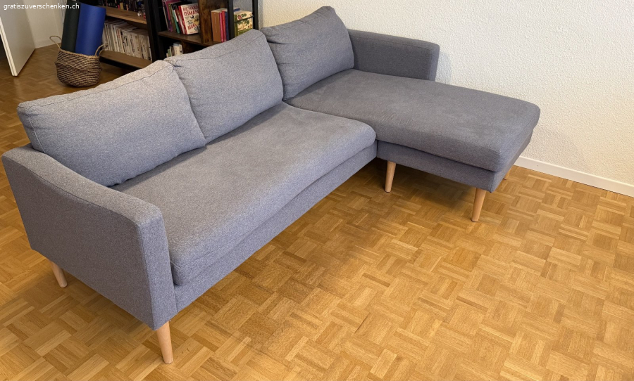 3-Sitz Ecksofa Grau (Micasa)