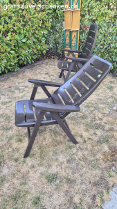 3 Stk Kettler Gartenstühle. Mit Kissen