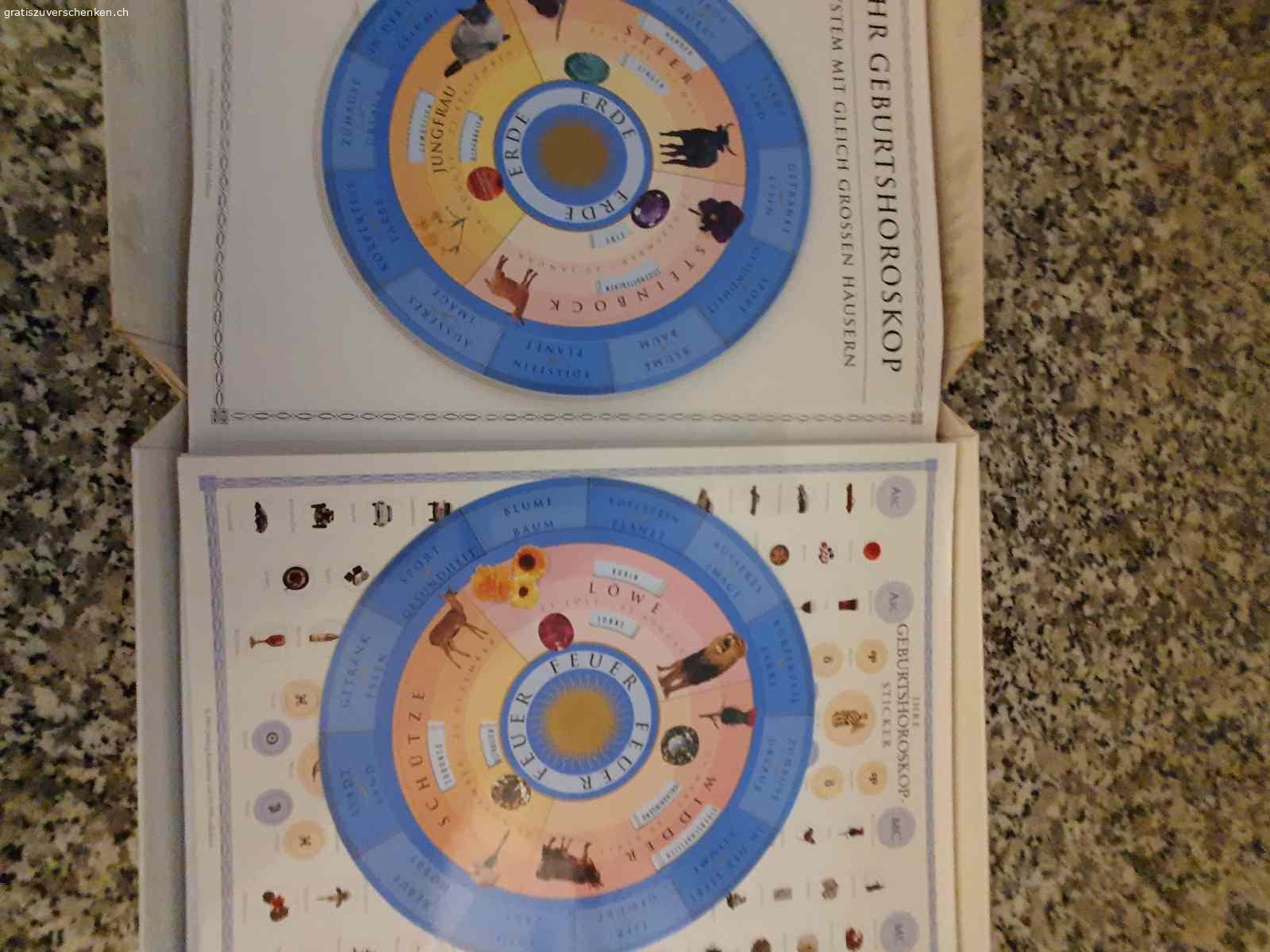Astrologie Parkers / Julia & Derk Parker Erstausgabe. Spielerisches Astrologie Lehrbuch mit Vielen Anleitungen, Deutungen und Tabellen inkl. Ephemeriden. Sehr schöne in Farbe gehaltene Anleitung von A-Z zum selber basteln, errechnen und Deuten. Ein sehr ausgefeiltes Lehrbuch für Astrologie Begeisterte, Standardwerk und ohne viel Technik Schnick Schnack. Mit den Händen selber erarbeiten ergibt ein sehr gutes Grundverständnis. Wollten Sie schon immer wissen wie die eigen Kinder ticken, die Freunde und Bekannte? Auch zur Selbst Erkenntnis gut geeignet. Auch wenn heute vieles online möglich ist, handgefertigt ist ein Abenteuer. Bitte nur Anfragen mit Abholbestätigung und Kommunikation über gratis zu verschenken, damit ich antworten kann.