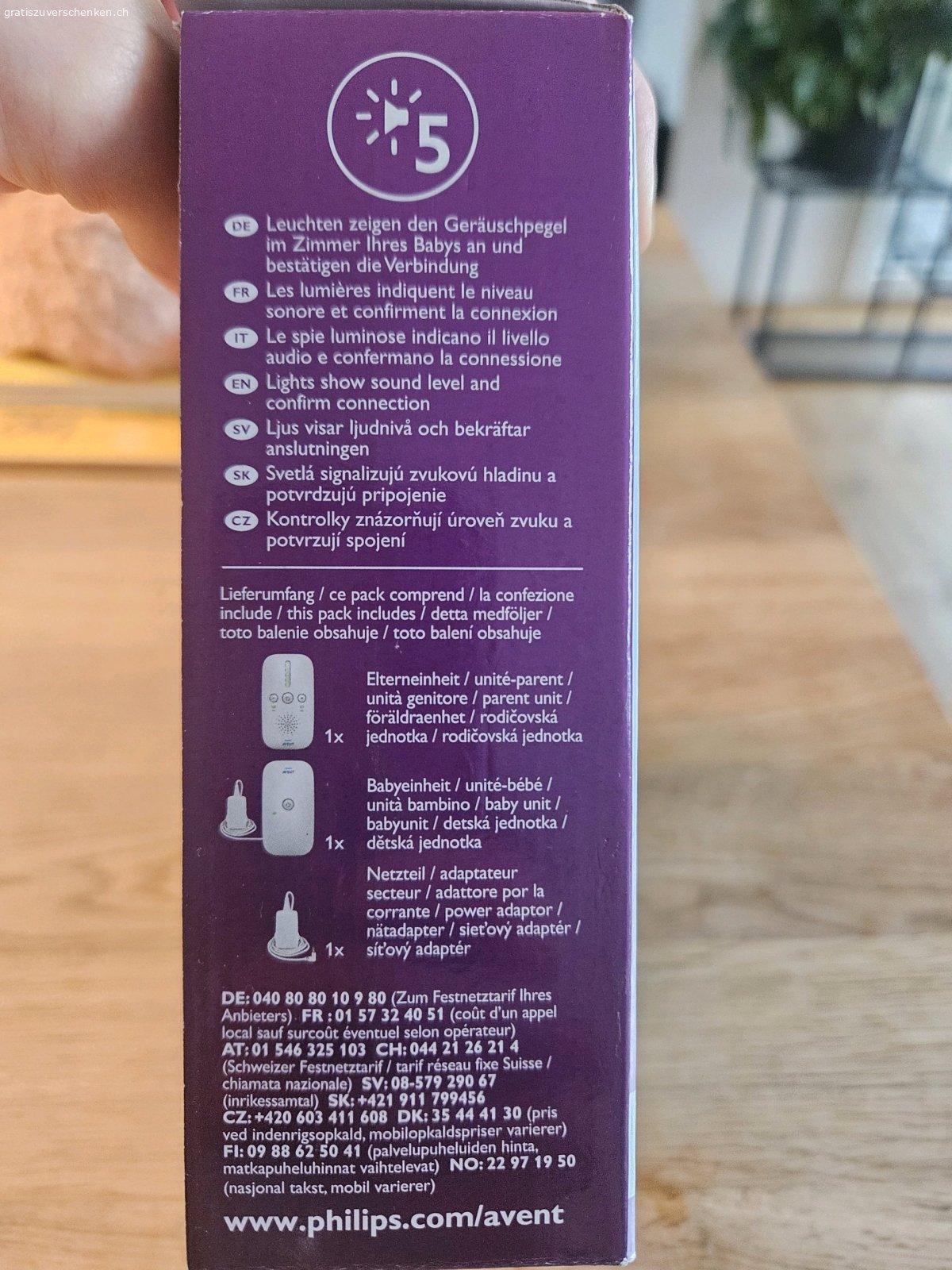 Babyphone Avent. original verpackt, gebraucht, voll funktionsfähig