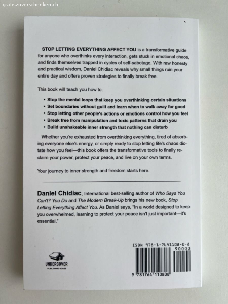 Buch Stop letting everything affect you | Daniel Chidiac