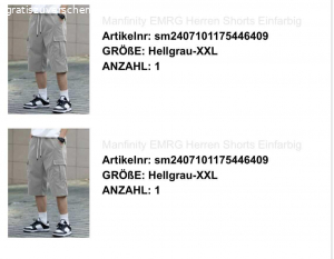 Cargohose men x 6. cargohose
3/4 lang / shorts
zugband
xxl
hellgrau bis beige x5,
weiss x 1,
neu (5 ungeöffnet, 1 1 mal geöffnet, originalverpackt
gratis ohne Lieferung