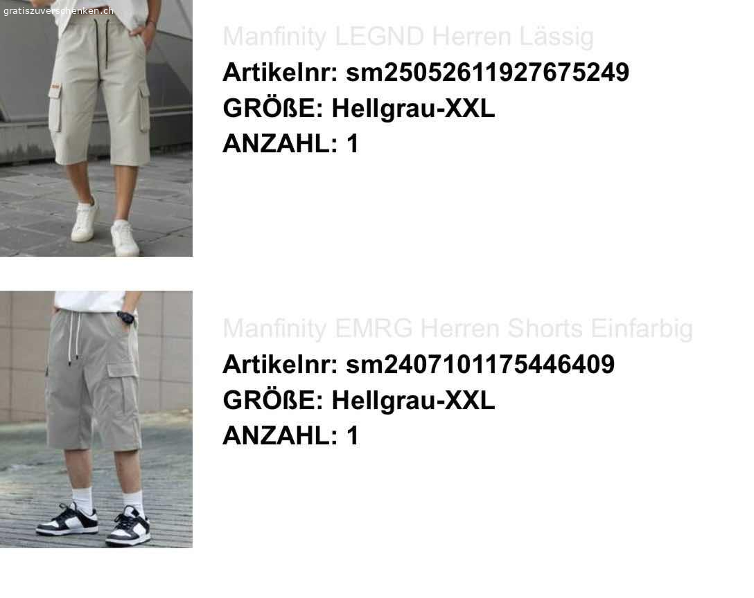 Cargohose men x 6. cargohose
3/4 lang / shorts
zugband
xxl
hellgrau bis beige x5,
weiss x 1,
neu (5 ungeöffnet, 1 1 mal geöffnet, originalverpackt
gratis ohne Lieferung