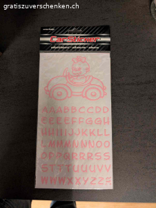 Diverse Baby-Sachen. Nuggikette, Autosticker, 2x 