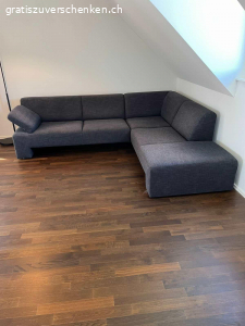 Ecksofa, anthrazit