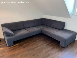 Ecksofa, anthrazit
