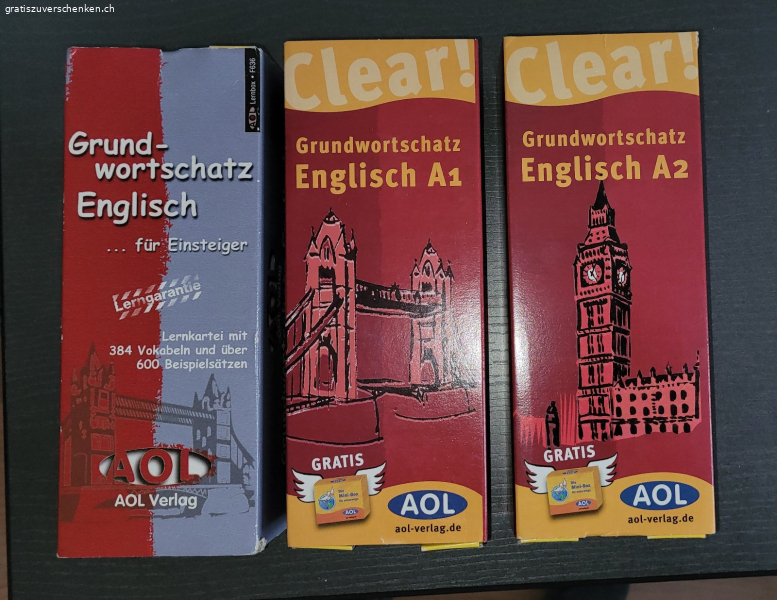 Englisch Lernkartei Grundwortschatz / A1 /A2