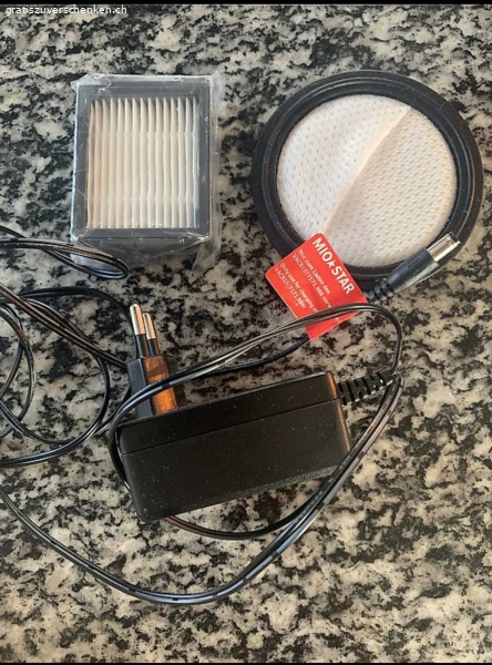 Filter und Ladekabel Miostar VAC815