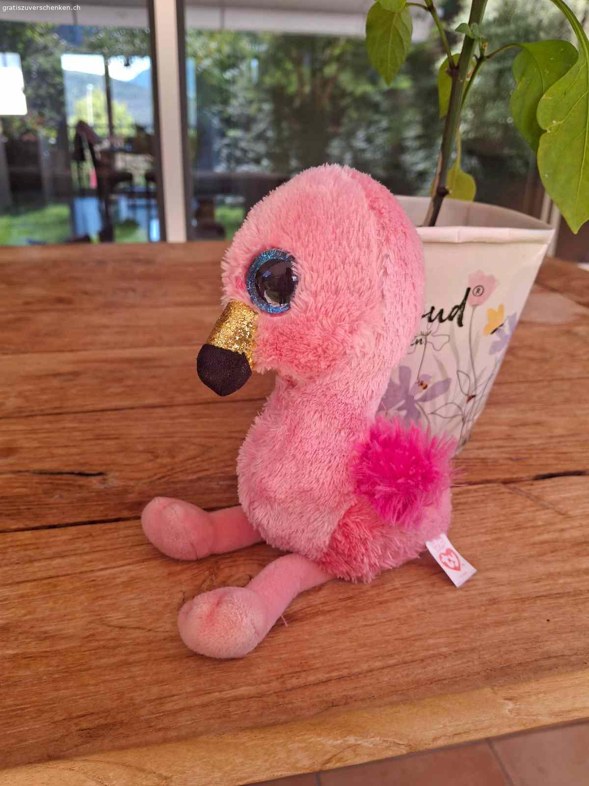 Flamingo-Plüschtier. Flamimgo-Plüschtier