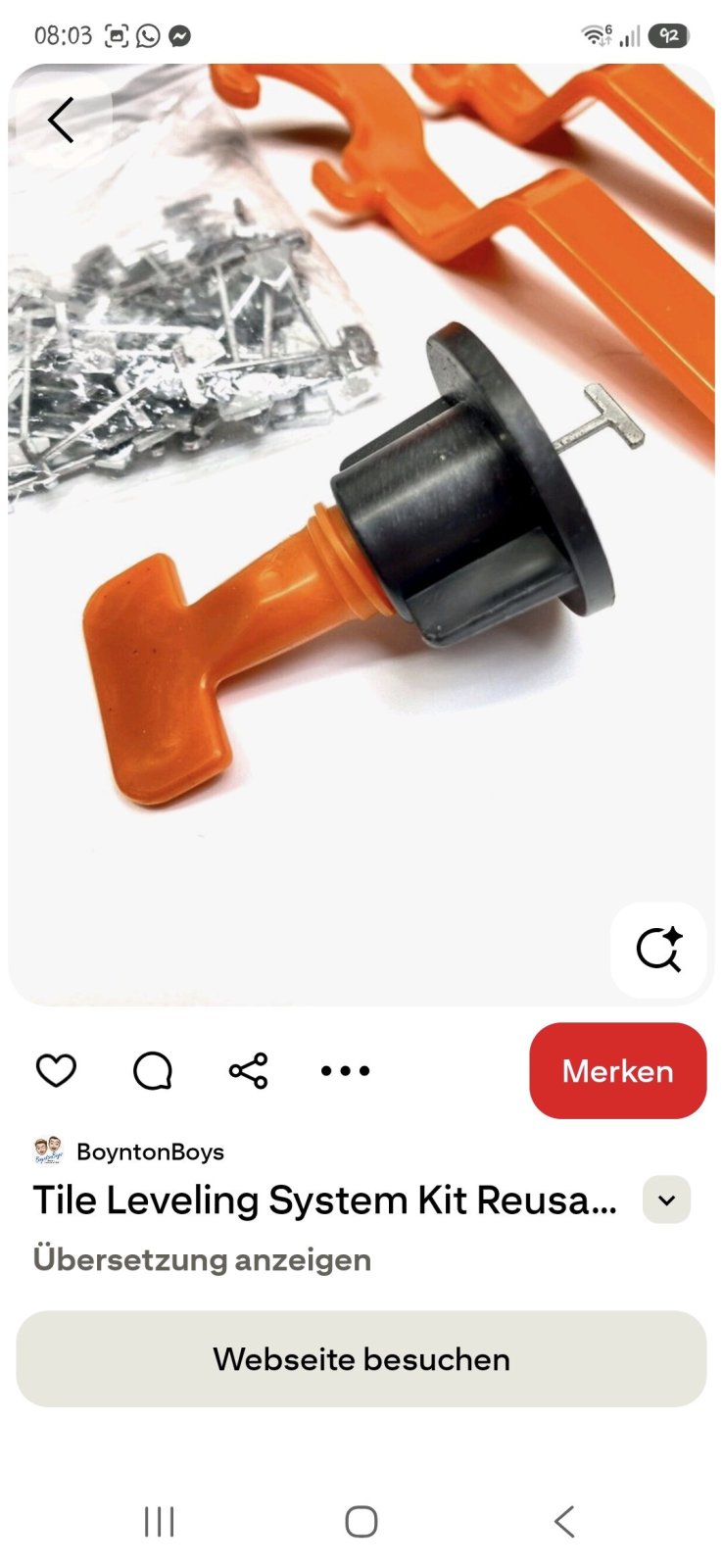Fliesennevilliersystem NEU 50 Stk.. Fliesennevilliersystem 50 Stück wiederverwendbar mit Schlüssel