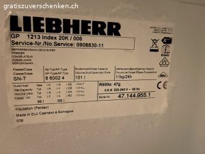 Gefrierschrank Liebherr kompakt 3 Schubladen