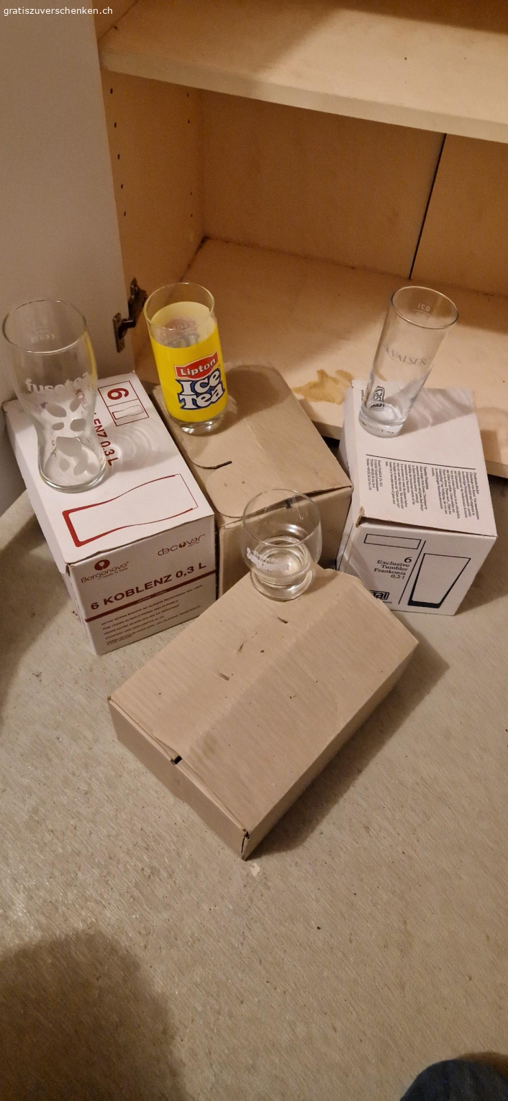 Gläser Glas Ice Tea usw..... Nur Abholung