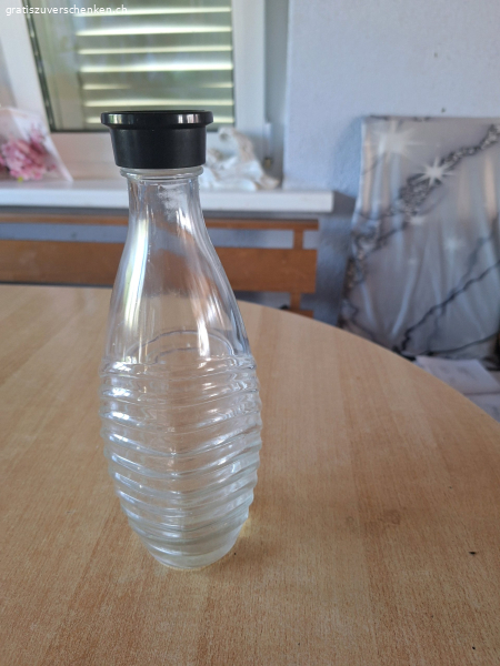 Glaskaraffen zum sprudeln
