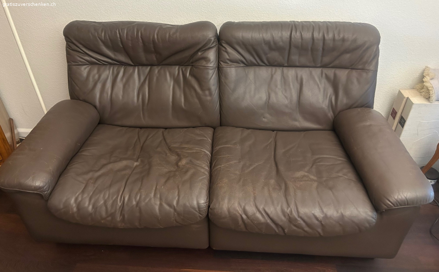 Gratis sofort abzuholen: ECHT-LEDER DE SEDE SOFA
