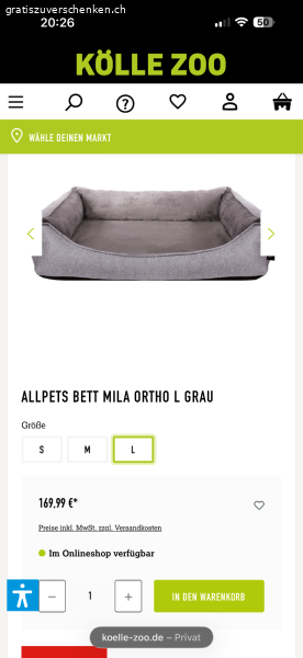 Grosses Hundebett hohe Qualität