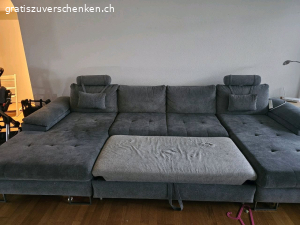 Grosses U-Sofa zu verschenken