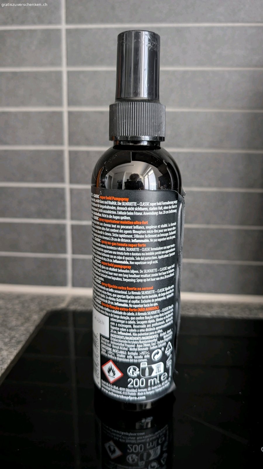 Haarspray zu verschenken. super hold Pump Haarspray (siehe Bild) zu verschenken.
Muss in Winterthur abgeholt werdenn