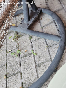 Hängekorb...vom Hagelgetroffen