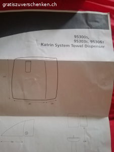 Hand Tuch dispenser. Katrin System Towel Dispenser