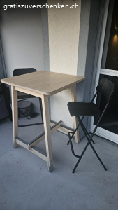 hochtisch und stühle