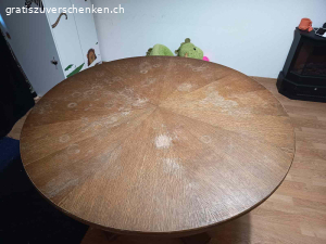 HOLZTISCH AUSZIEHBAR. Holztisch, ausziehbar