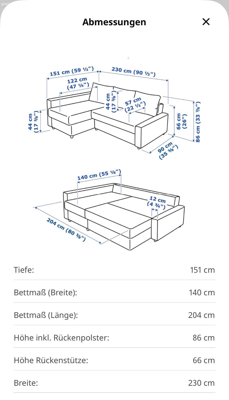 Ikea Friheten Eckbettsofa mit Stauraum in beige. Eckbettsofa mit extra Stauraum in beige abzugeben (Siehe Abmessungen unter
https://applink.ikea.com/tY8M9r9M4w--29517045--ch--de oder im Bild)

Kissen sind nicht fest befestigt. Stauraum bietet Platz für Bettzeug oder anderes. 

Es ist noch sehr gut erhalten da selten gebraucht. Aus Platzgründen müssen wir uns leider trennen.

Müsste selbst abgeholt werden.