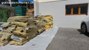 Isolation. Isolation (Steinwolle) muss bis 31.05 abgeholt werden. Diese ist abgedeckt vor dem Haus, kann daher jederzeit abgeholt werden.