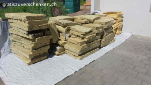 Isolation. Isolation (Steinwolle) muss bis 31.05 abgeholt werden. Diese ist abgedeckt vor dem Haus, kann daher jederzeit abgeholt werden.