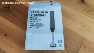 Kabelloser Stabmixer / Pürierstab. Nie gebraucht, nur einmal kurz ausgepackt.