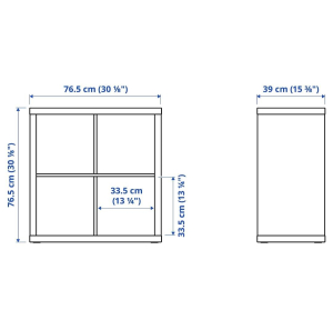 Kallax Regal eiche 77×77 cm. Regal mit 4 Fächern, 77x77cm, eichenfarben, sehr guter Zustand, keine Maken