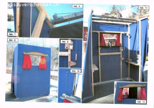 Kasperlitheater. Aus Holz, massiv und gut erhalten. Bereit, Kinderherzen zu erfreuen! Muss abgeholt werden, genaue Adresse und weitere Infos nach Absprache.