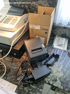 Kasse. Gebrauchte Kasse Sam4S. und sep. Thermodrucker von Epson.