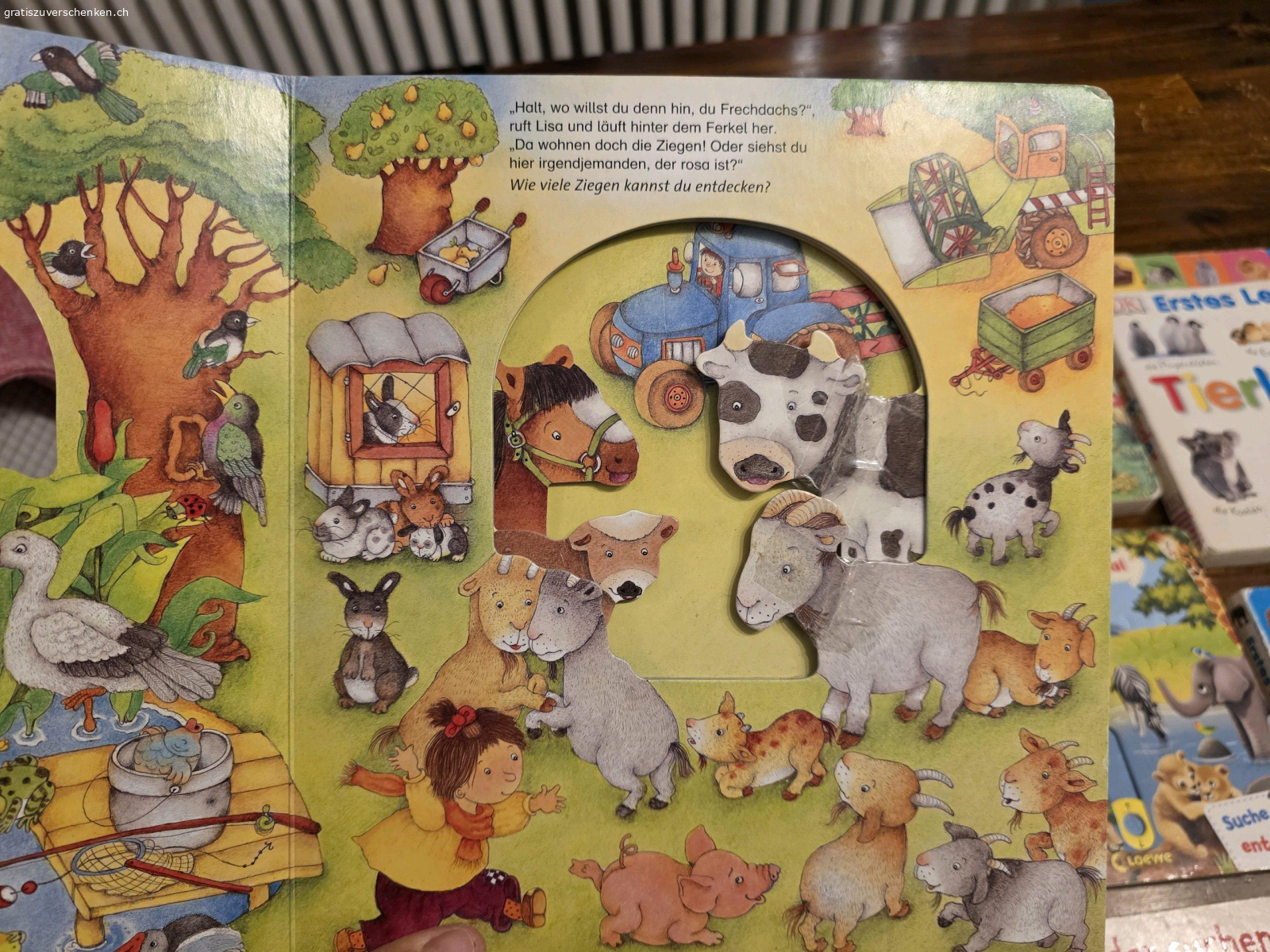 Kinderbücher. Kinderbücher und Domino zu verschenken
die Bücher haben teils starke Gebrauchsspuren, da meine Kinder sie liebten
Wird nur als Packet abgegeben, KEINE Einzel Abgabe
Es werden nur Emails beachtet, welche Datum und Uhrzeit fürs Abholen beim Erstkontakt mitteilen
Bitte kontrolliert euer Spam, vermutlich landet meine Antwort dort.
besten Dank
Nur Abholung möglich