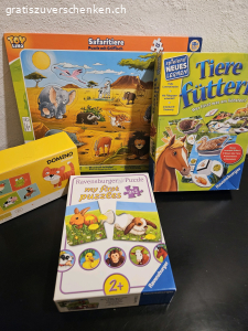 Kinderspiele und Puzzle