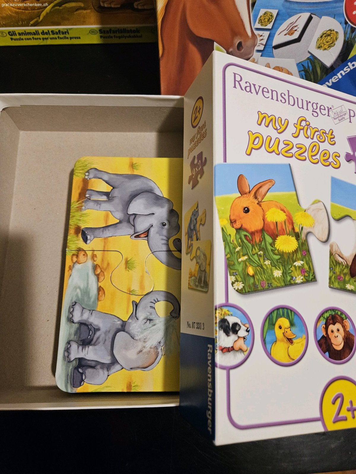 Kinderspiele und Puzzle. Kinderspiele und Puzzle
Alles komplett..
Wird im Milchkasten deponiert..
Bitte schnell abholen..