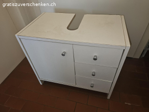 Lavabo Schrank. Benutz. Ist sehr alt. Nicht mehr sehr schön. Aber man kann es noch gebrauchen.