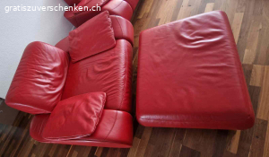 LEDER SOFA SET ZU VERSCHENKEN. Drei  Ledersofas  zum verschenken.