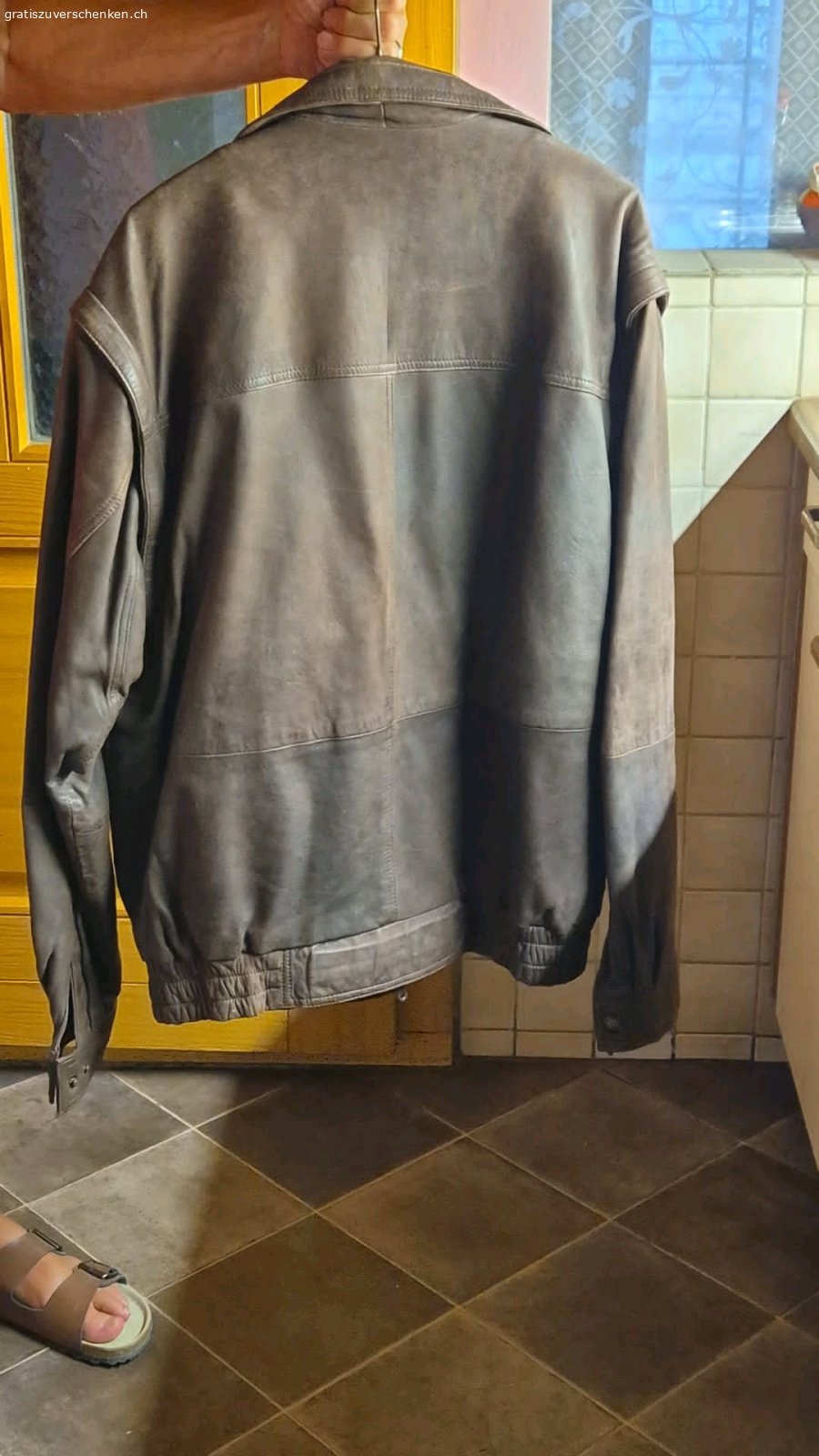 Lederjacke. Herren Gr. 50