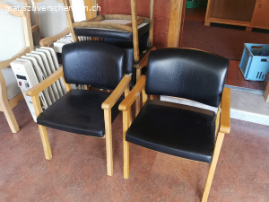 Ledersessel. 4 Stk