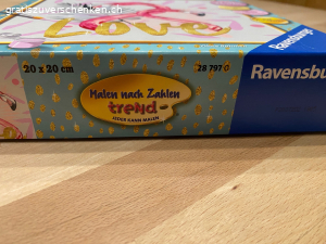 Malen nach Zahlen Bild Flamingo