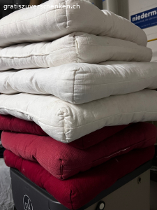 Mehrere Sitzkissen ideal für Upcycling