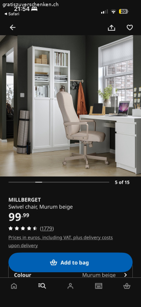 Millberget Büro Stühl