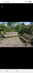 Palettenlounge 3teilig inkl. Kissen