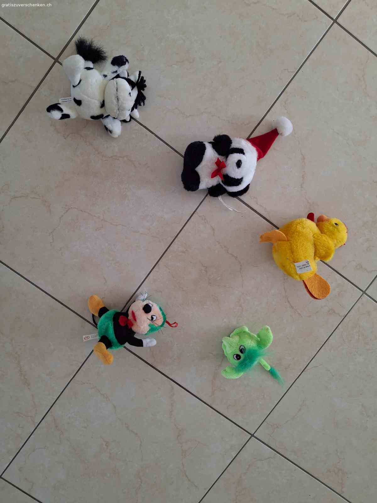 Plüschtiere. kleine Plüschtiere